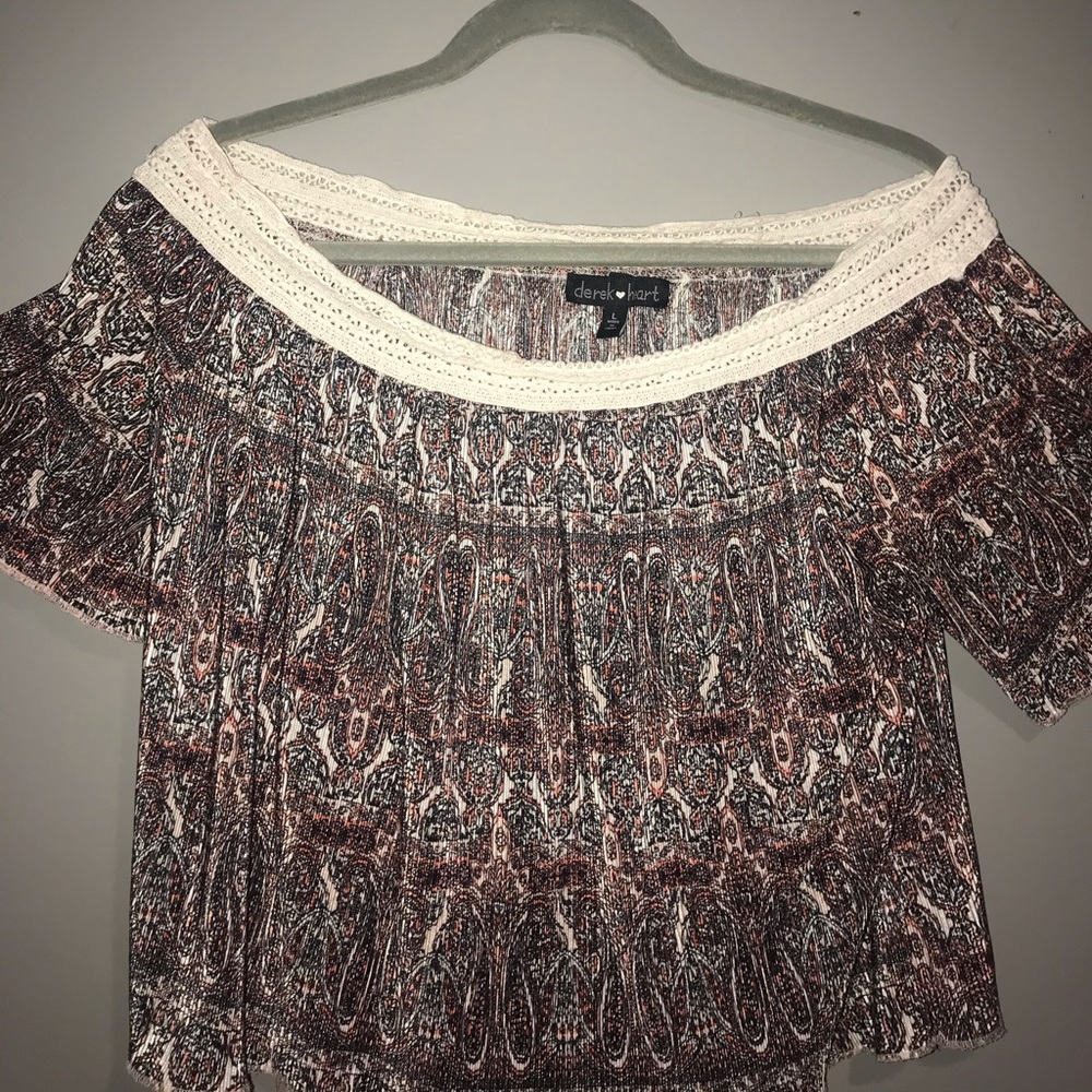 off the shoulder shirt